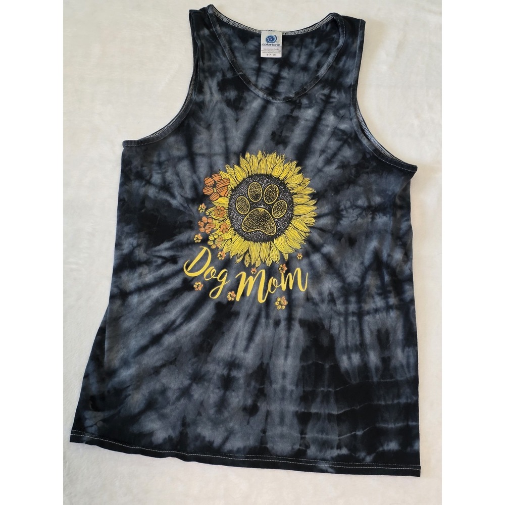 PAWZ Saves the Dogs Womens Small Dog Mom Sunflower Racerback Sleeveless Tank